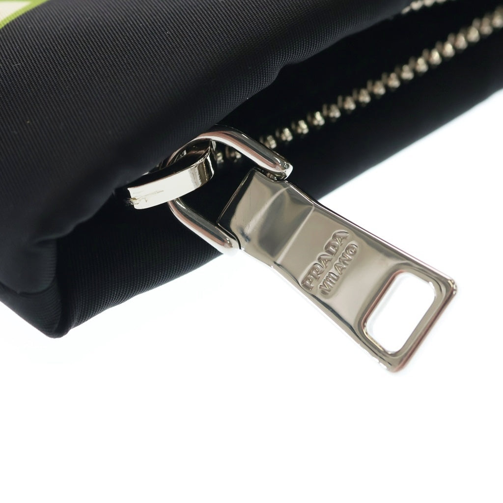 PRADA(プラダ) ×FRANKENSTEIN フランケンシュタイン ハート ナイロン ボルト クラッチバッグ ポーチ ブラック 2NG013 レディース