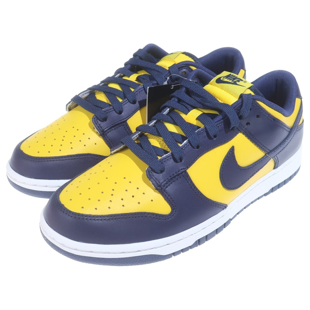 NIKE(ナイキ) DUNK LOW RETRO Michigan ダンク ローカットスニーカー ミシガン イエロー/ネイビー US9.5/27.5cm DD1391-700