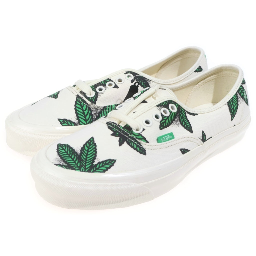 VANS(ヴァンズ) OG AUTHENTIC LX SWEET LEAF オーセンティック ローカットスニーカー ホワイト/グリーン US8.5/26.5cm VN0A4BV94JM