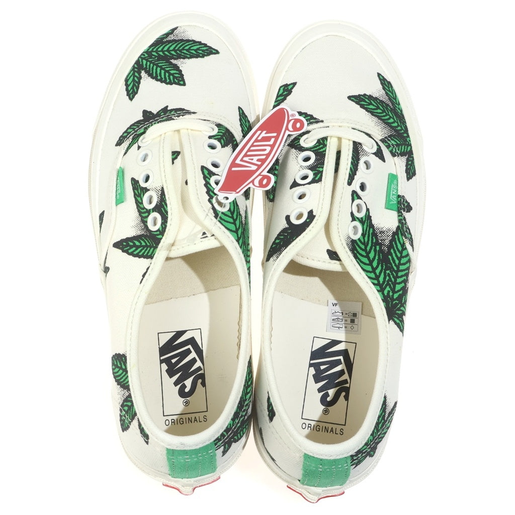 VANS(ヴァンズ) OG AUTHENTIC LX SWEET LEAF オーセンティック ローカットスニーカー ホワイト/グリーン US8.5/26.5cm VN0A4BV94JM
