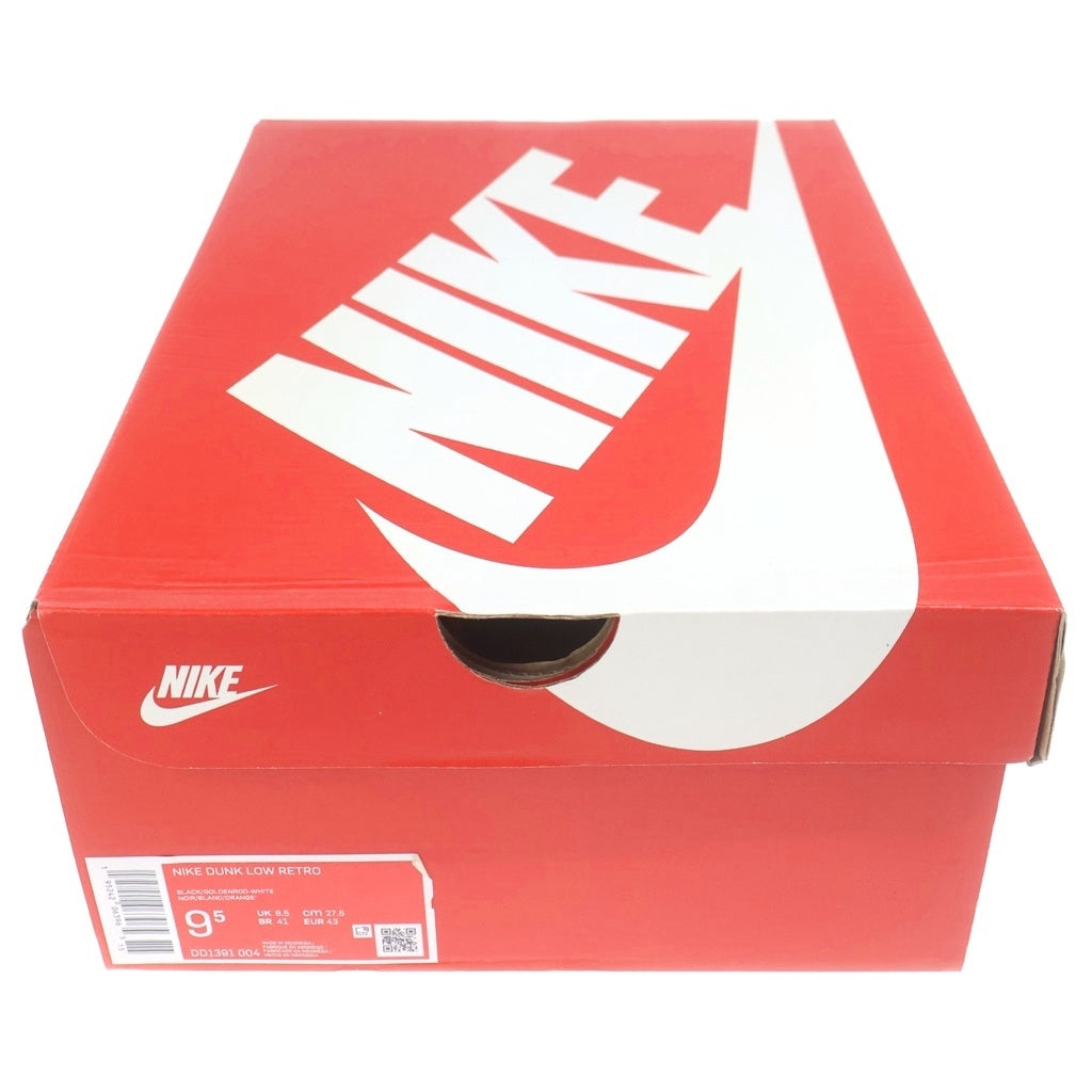 NIKE(ナイキ) DUNK LOW RETRO ダンク ローカットスニーカー ブラック/イエロー US9.5/27.5cm DD1391-004