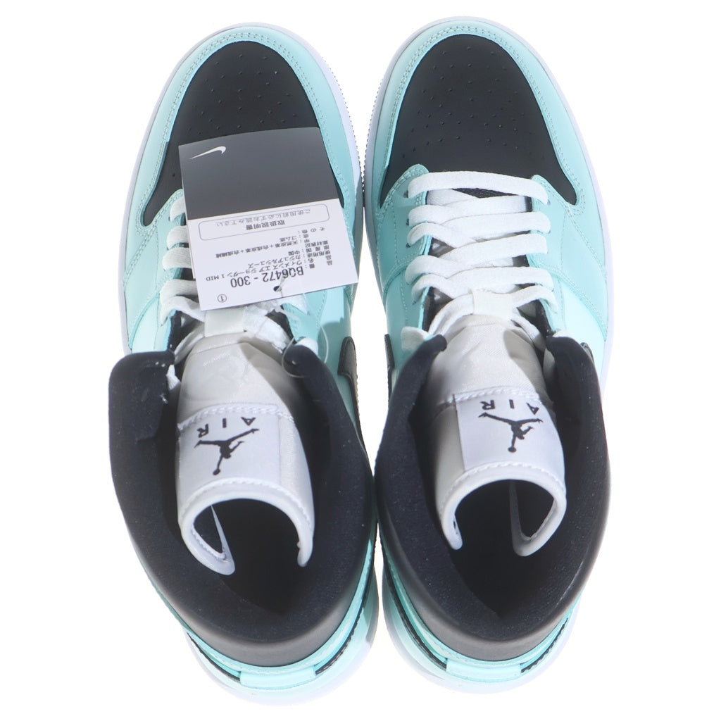 NIKE(ナイキ) Women's Air Jordan 1 Mid Aqua Blue ウィメンズ エアジョーダン1 ミッドカットスニーカー アクアブルー US10/27cm BQ6472-300