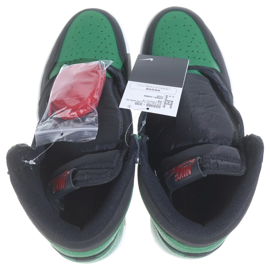 NIKE(ナイキ) Air Jordan 1 Retro High OG Black/Pine Green エアジョーダン1 レトロ ハイカットスニーカー OG ブラック/パイングリーン US9.5/27.5cm 555088-030
