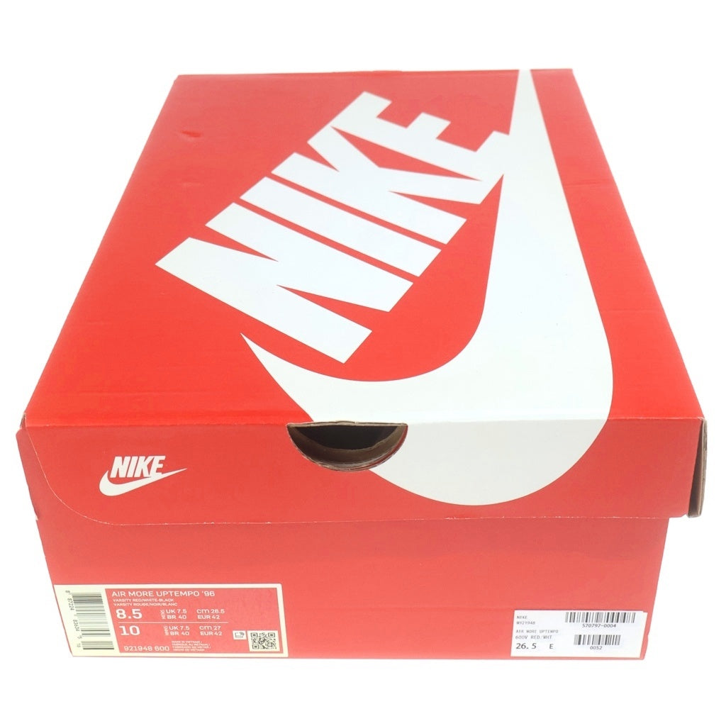 NIKE(ナイキ) AIR MORE UPTEMPO '96 エア モア アップテンポ スニーカー レッド US8.5/26.5cm 921948-600
