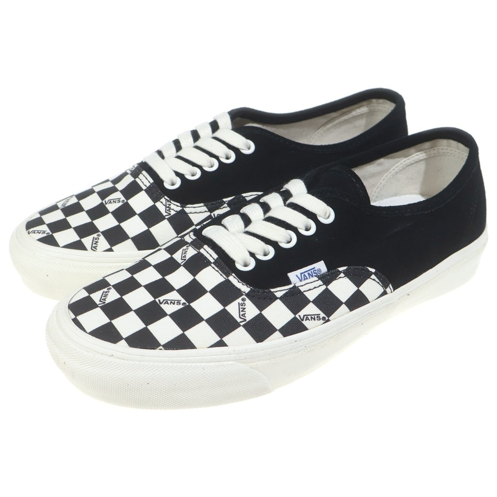 VANS(ヴァンズ) Authentic LX Black Checkerboard Toe VN0A45JJVQA オーセンティック チェッカートゥ ローカットスニーカー ブラック US8.5/26.5cm
