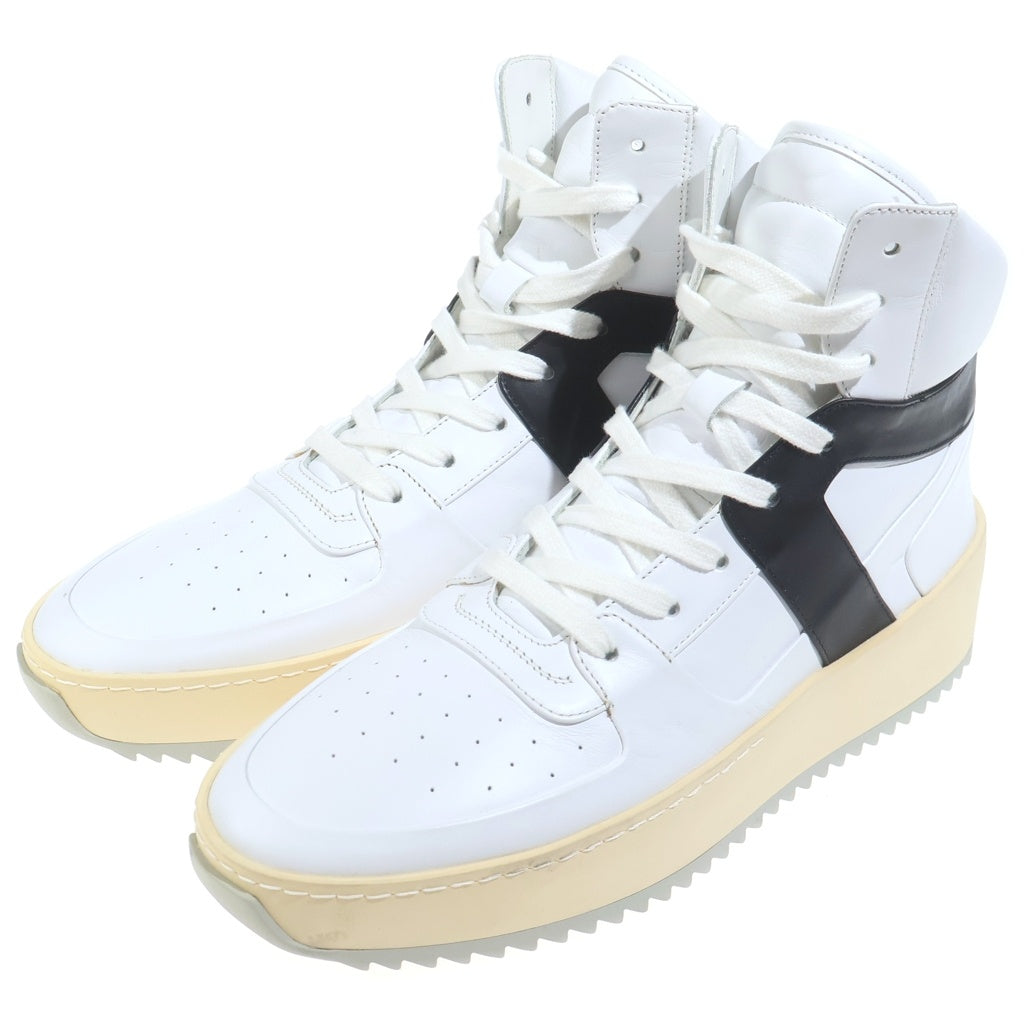 FEAR OF GOD(フィアオブゴッド) BASKETBALL SNEAKER バスケットボールスニーカー ハイカットスニーカー ホワイト/ブラック 42 FG01S18U-19LELE0199