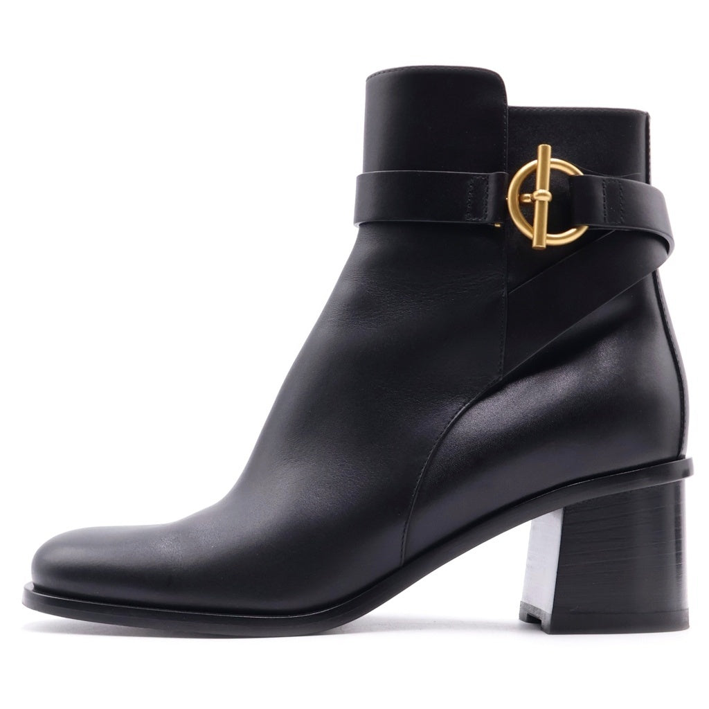 HERMES(エルメス) ジル 60 グレナンバックル サイドジップ レザー