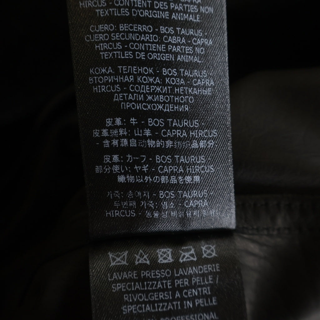 TOM FORD(トムフォード) SOFT SUEDE CONTRAST WESTERN SHIRT カーフスキン レザー スエード ボタンダウン ウエスタン シャツ ジャケット ブラック LJS006 LMS005S23