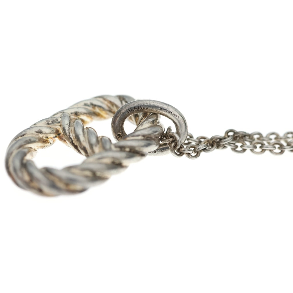 HERMES(エルメス) Chaine d'ancre Alea II pendant GM シェーヌダンクル アレア II ペンダント ネックレス シルバー レディース