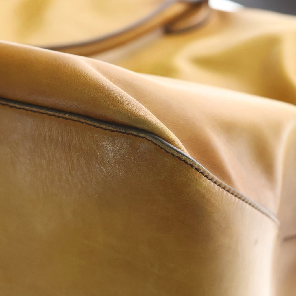 Berluti(ベルルッティ) トゥジュール ソフト レザー ショルダー ボストン ハンド バッグ キャメル レディース