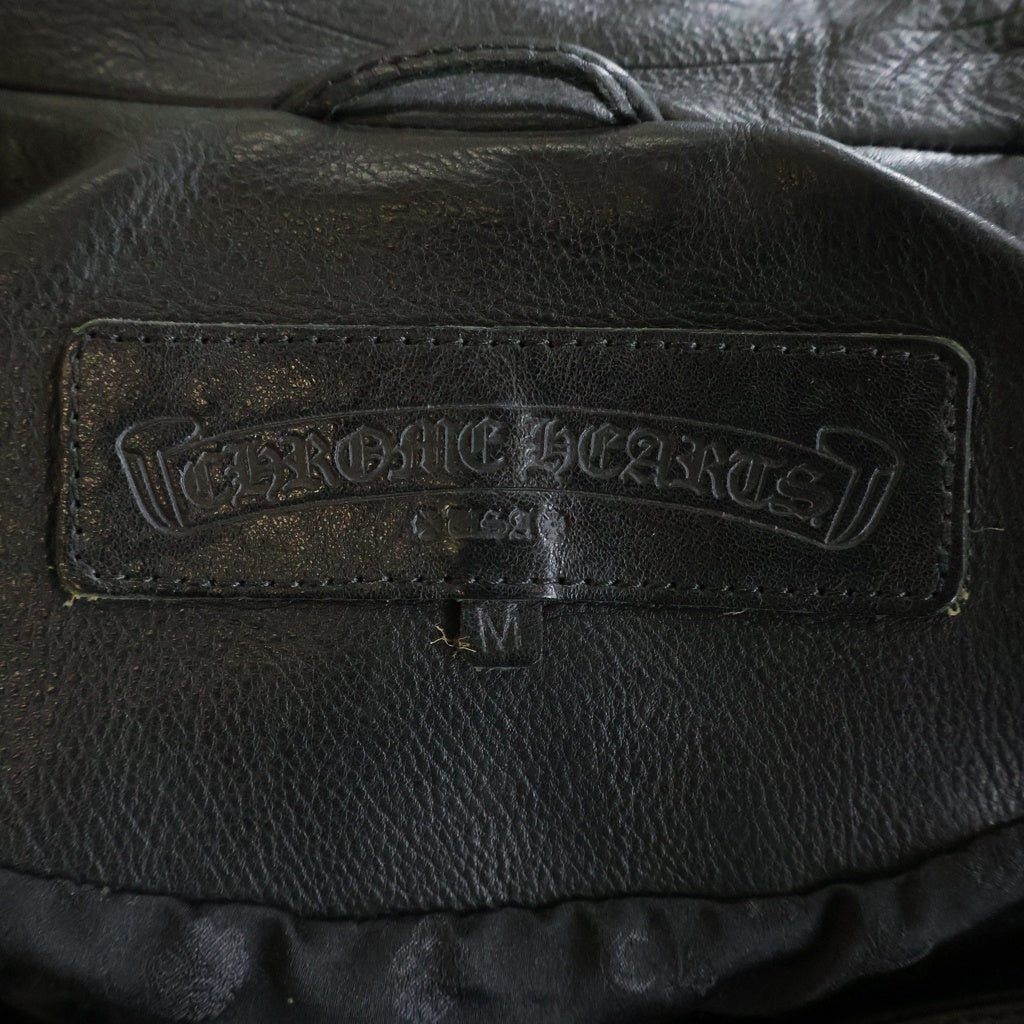 CHROME HEARTS(クロムハーツ) PRFCT LTHR パーフェクトレザー シングルライダースジャケット ブラック