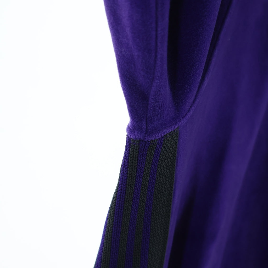 Needles(ニードルス) Rib Collar Track Jacket - C/PE Velour ジップアップ ベロア トラックジャケット パープル NS251