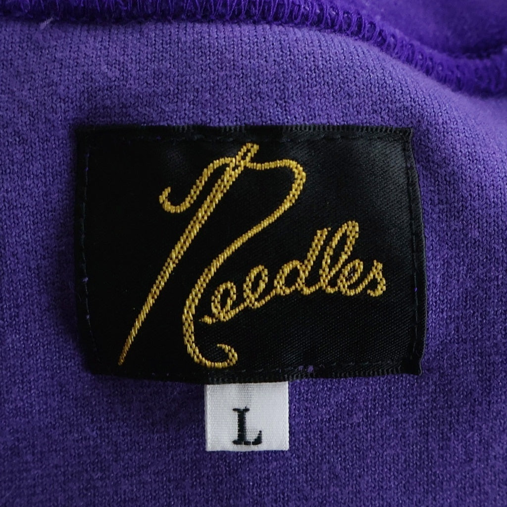 Needles(ニードルス) Rib Collar Track Jacket - C/PE Velour ジップアップ ベロア トラックジャケット パープル NS251