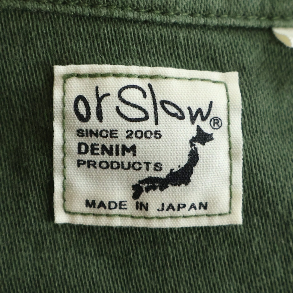orslow(オアスロー) U.S.ARMY アーミーミリタリー 長袖コットンシャツ 日本製 カーキ