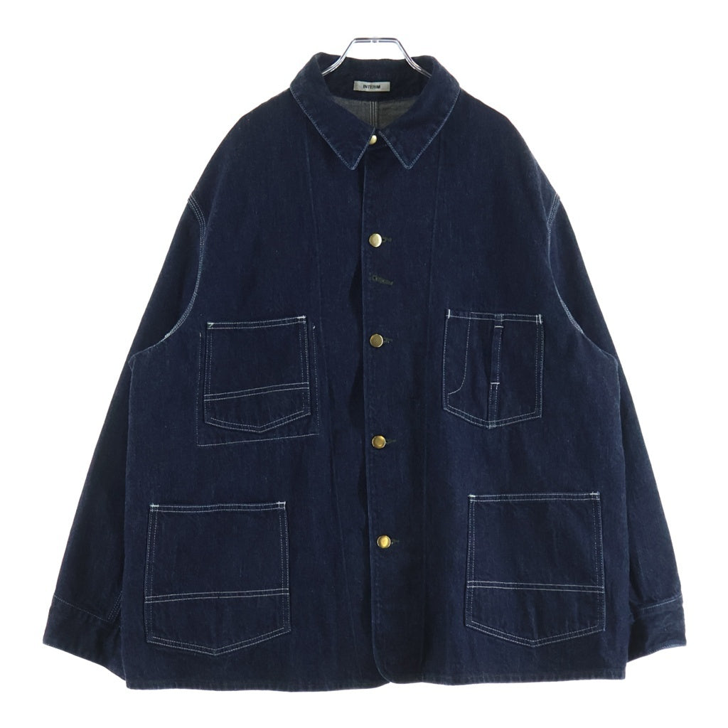 INTERIM(インテリム) 26SS ZIMBABWE COTTON SHUTTLE DENIM 1st HERCULES COVERALL ジンバブエコットン シャトル デニム 1st ヘラクレス カバーオール インディゴ IT26S041