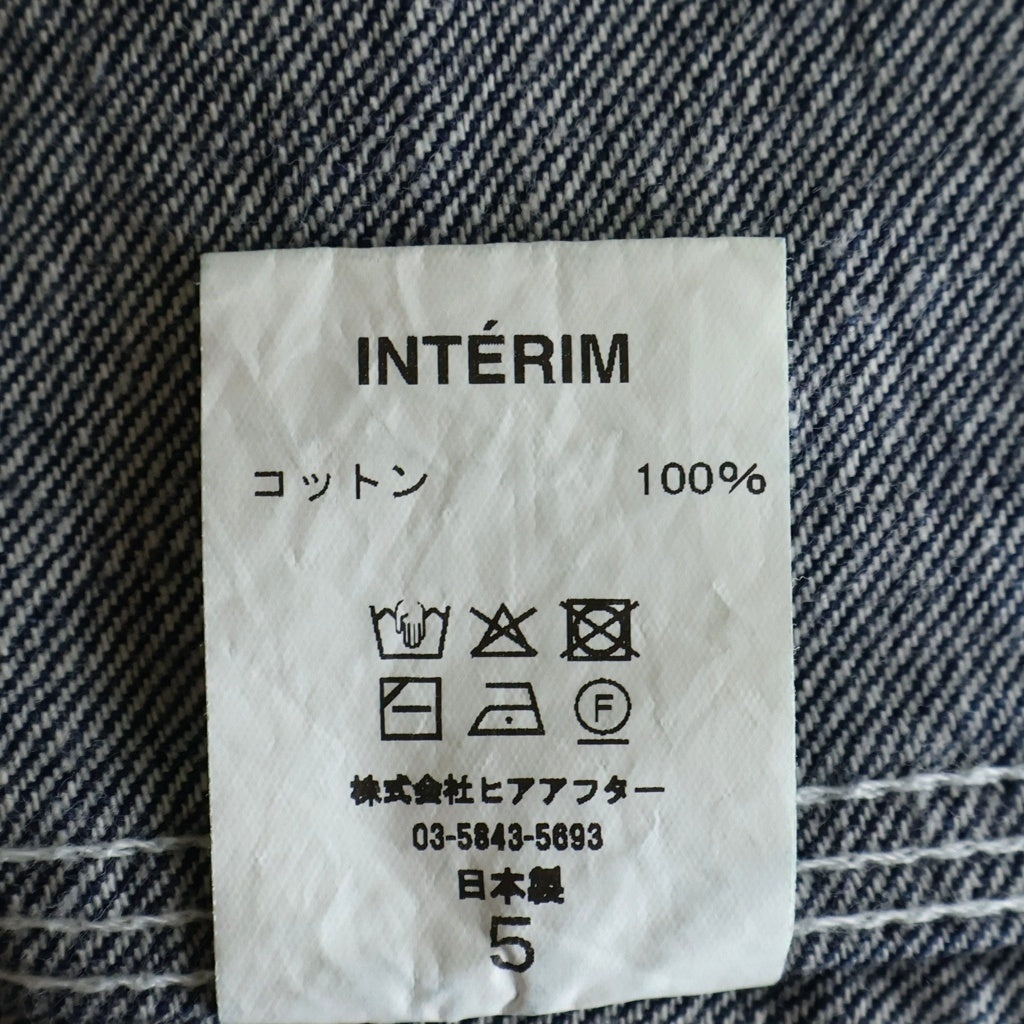 INTERIM(インテリム) 26SS ZIMBABWE COTTON SHUTTLE DENIM 1st HERCULES COVERALL ジンバブエコットン シャトル デニム 1st ヘラクレス カバーオール インディゴ IT26S041