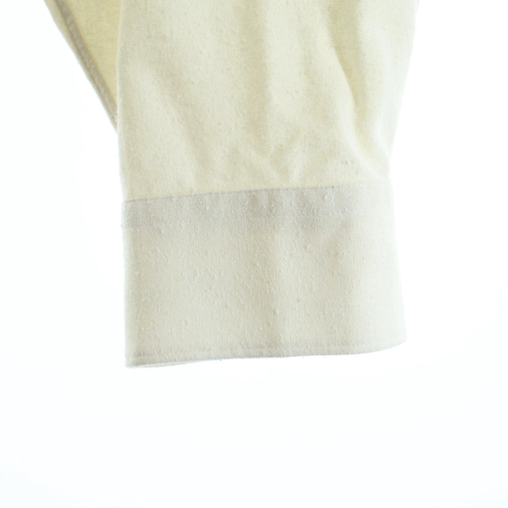 INTERIM(インテリム) 25AW SILK NOIL L/S REGULAR COLLAR SHIRT シルクノイル ロングスリーブ 長袖シャツ オフホワイト