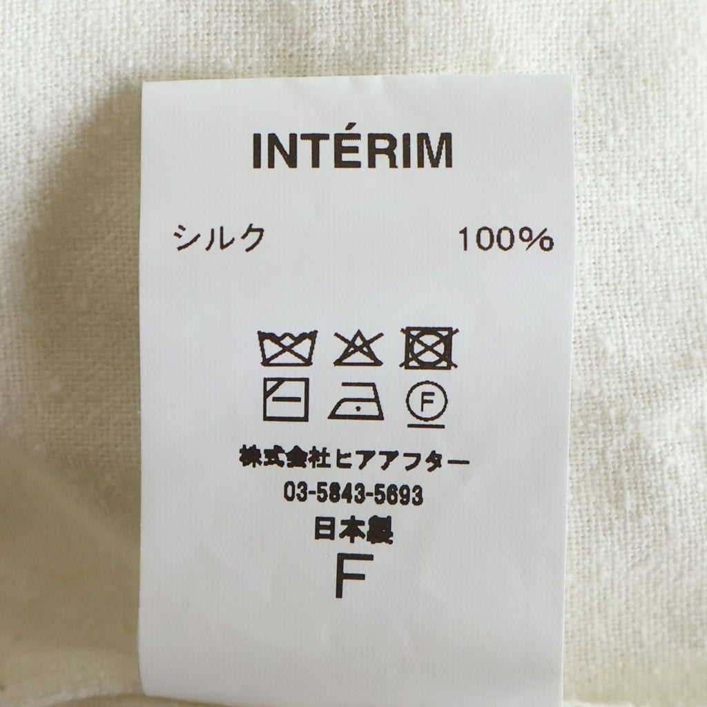 INTERIM(インテリム) 25AW SILK NOIL L/S REGULAR COLLAR SHIRT シルクノイル ロングスリーブ 長袖シャツ オフホワイト