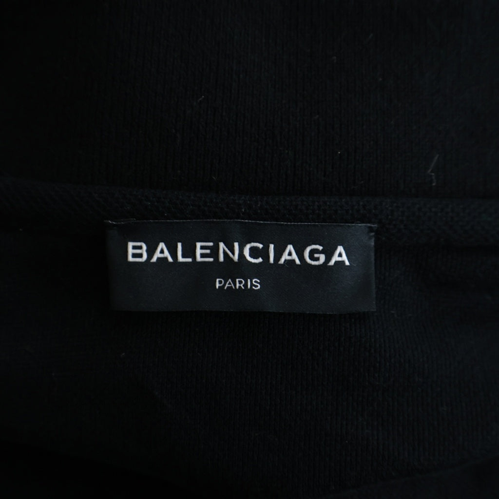 BALENCIAGA(バレンシアガ) 18SS OVERSIZED POLO オーバーサイズ 半袖ポロシャツ ワンピース ブラック 507389 TYK56