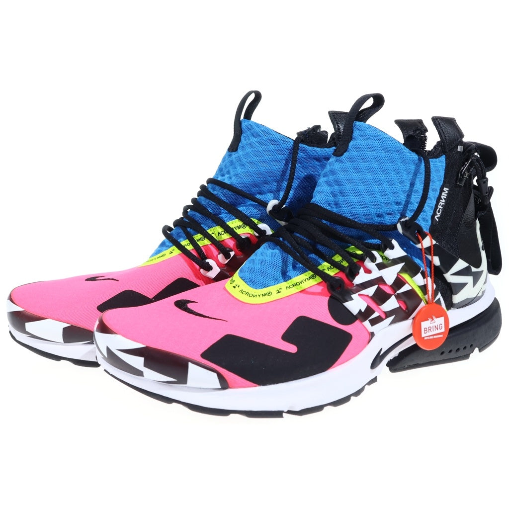 NIKE(ナイキ) ×ACRONYM AIR PRESTO Mid AH7832-600 アクロニウム エアプレスト ミッドカットスニーカー マルチ US10/28cm