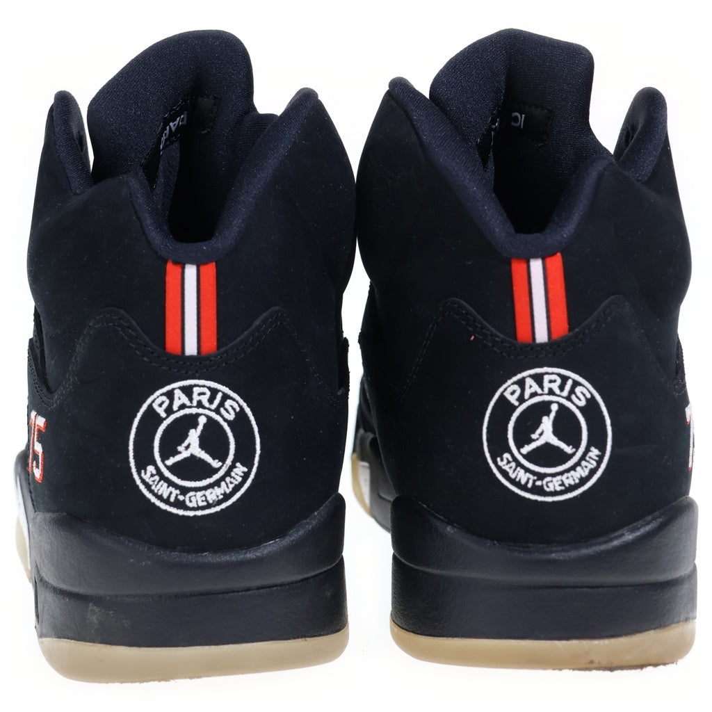 NIKE(ナイキ) ×PARIS SAINT GERMAIN AIR JORDAN 5 RETRO BCFC AV9175-001 パリ サンジェルマン エア ジョーダン 5 レトロ ハイカットスニーカー ブラック US11/29cm