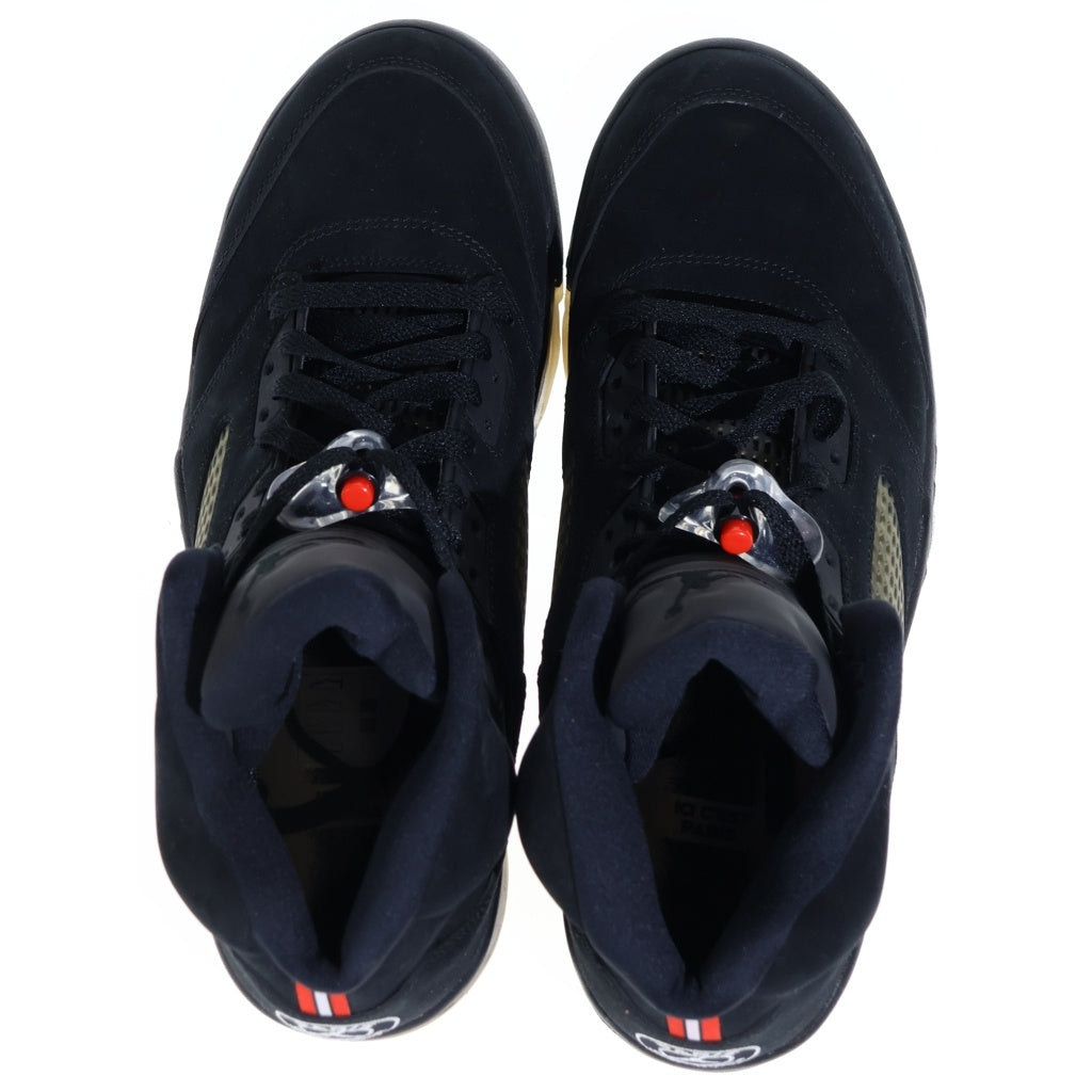 NIKE(ナイキ) ×PARIS SAINT GERMAIN AIR JORDAN 5 RETRO BCFC AV9175-001 パリ サンジェルマン エア ジョーダン 5 レトロ ハイカットスニーカー ブラック US11/29cm