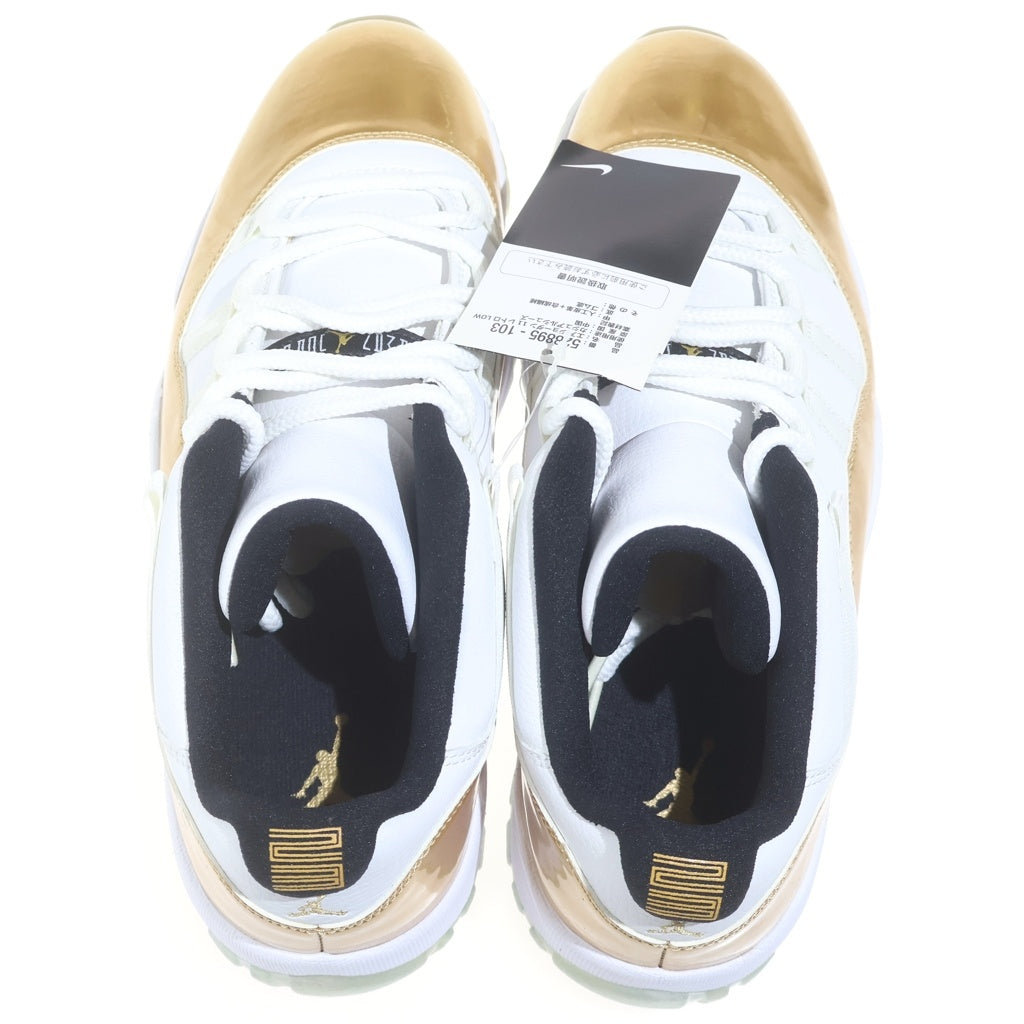 NIKE(ナイキ) AIR JORDAN 11 Retro Low 528895-103 エアジョーダン11 レトロ ローカットスニーカー ホワイト/ゴールド US10/28cm