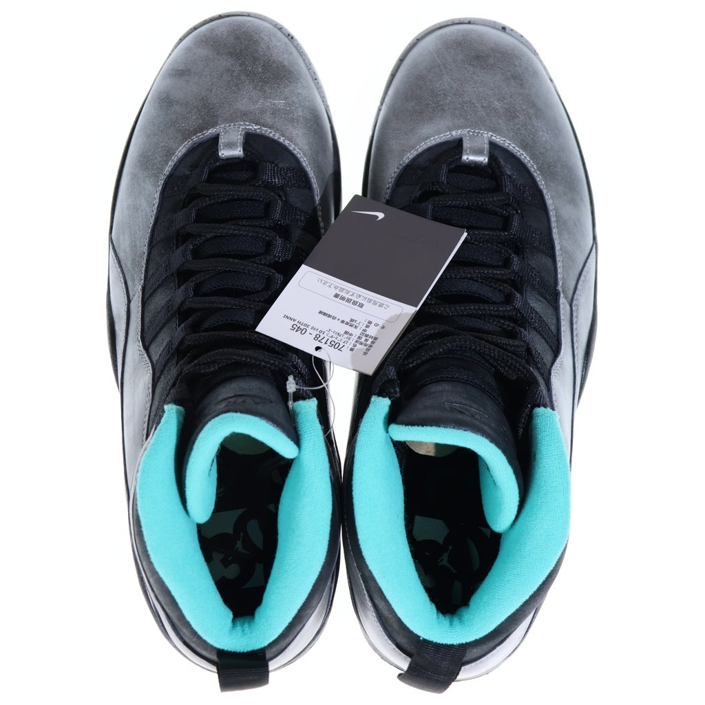 NIKE(ナイキ) 【観賞用 2014年製】 AIR JORDAN 10 RETRO Lady of Liberty ナイキ エアジョーダン10 レトロ レディー オブ リバティー ハイカットスニーカー グレー US11/29cm