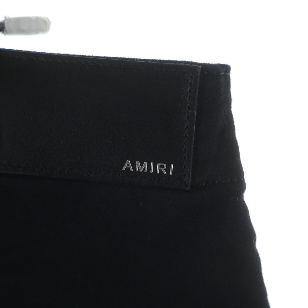 AMIRI(アミリ) ダメージ加工 スリムテーパードカーゴパンツ ブラック