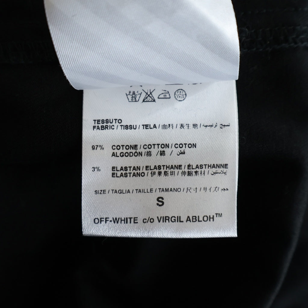OFF-WHITE(オフホワイト) 16AW カットオフ ステンカラーコート ブラック