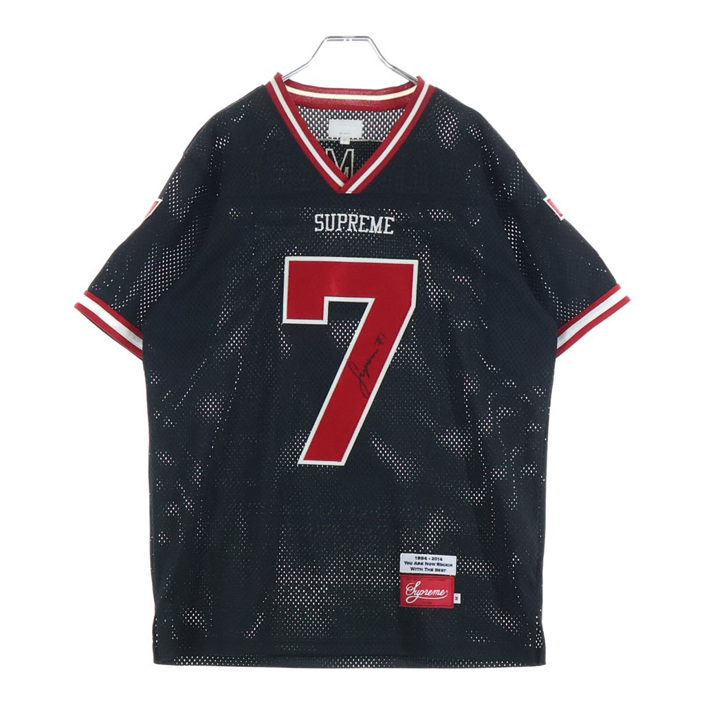 SUPREME(シュプリーム) 14AW Hail Mary Football Top ヘイル メリー フットボール メッシュ 半袖Tシャツ ブラック
