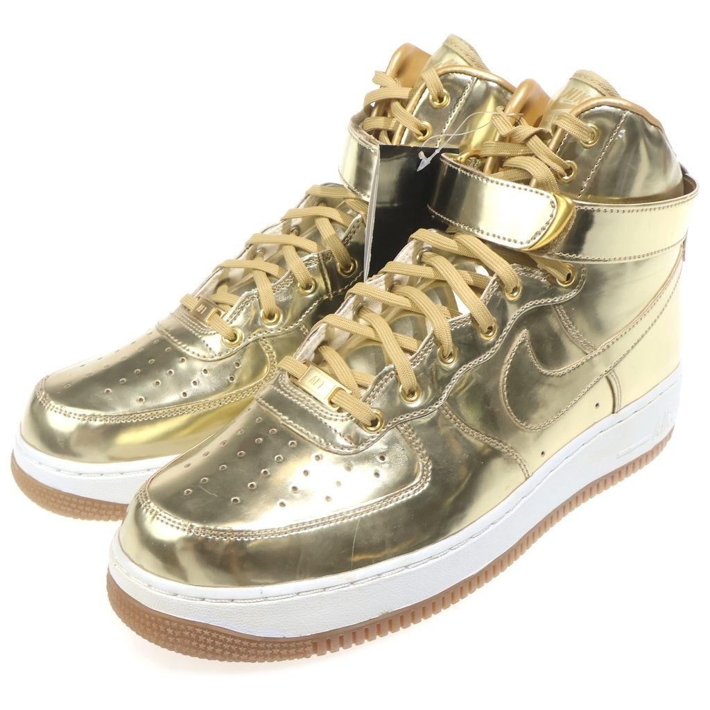 NIKE(ナイキ) 【観賞用 2016年製】 ID AIR FORCE 1 HIGH 849064-991 アイディー エアフォース 1 ハイカットスニーカー メタリック ゴールド US10.5/28.5cm