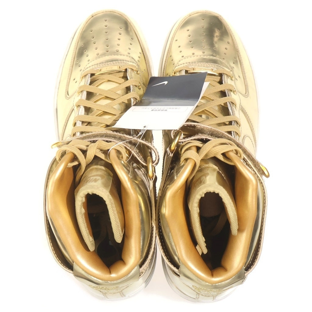 NIKE(ナイキ) 【観賞用 2016年製】 ID AIR FORCE 1 HIGH 849064-991 アイディー エアフォース 1 ハイカットスニーカー メタリック ゴールド US10.5/28.5cm