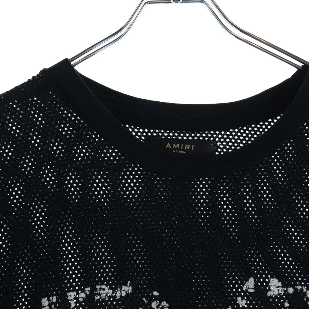AMIRI(アミリ) 18SS 22ナンバリング メッシュ 半袖Tシャツカットソー ブラック