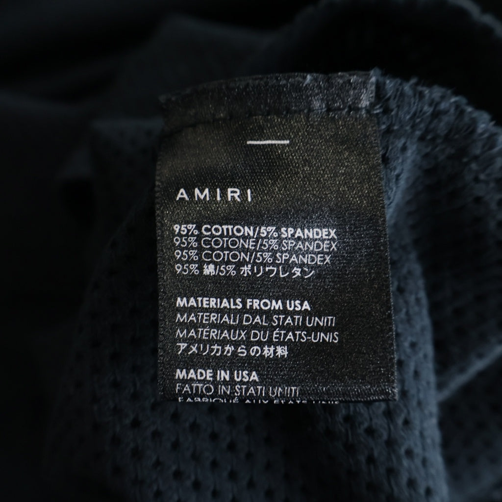AMIRI(アミリ) 18SS 22ナンバリング メッシュ 半袖Tシャツカットソー ブラック