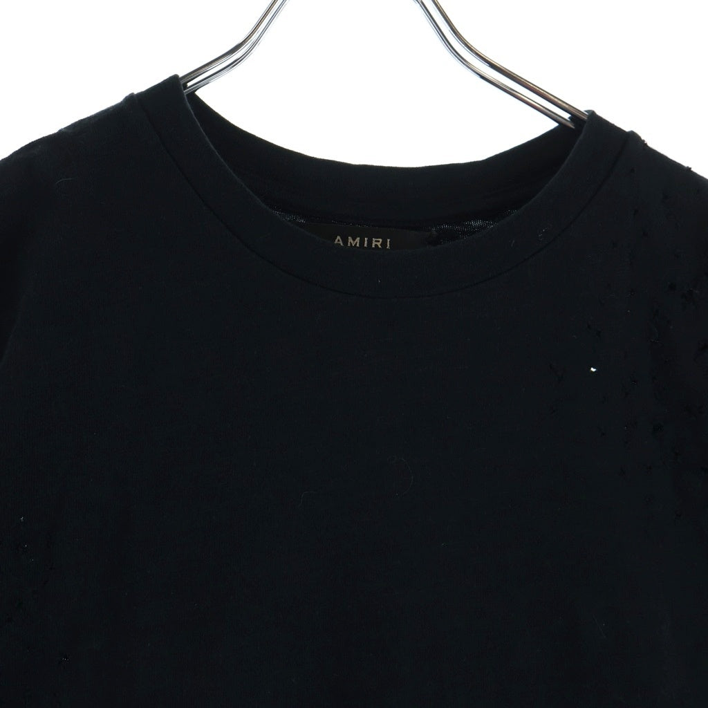 AMIRI(アミリ) ショットガン クルーネック半袖Tシャツカットソー ブラック