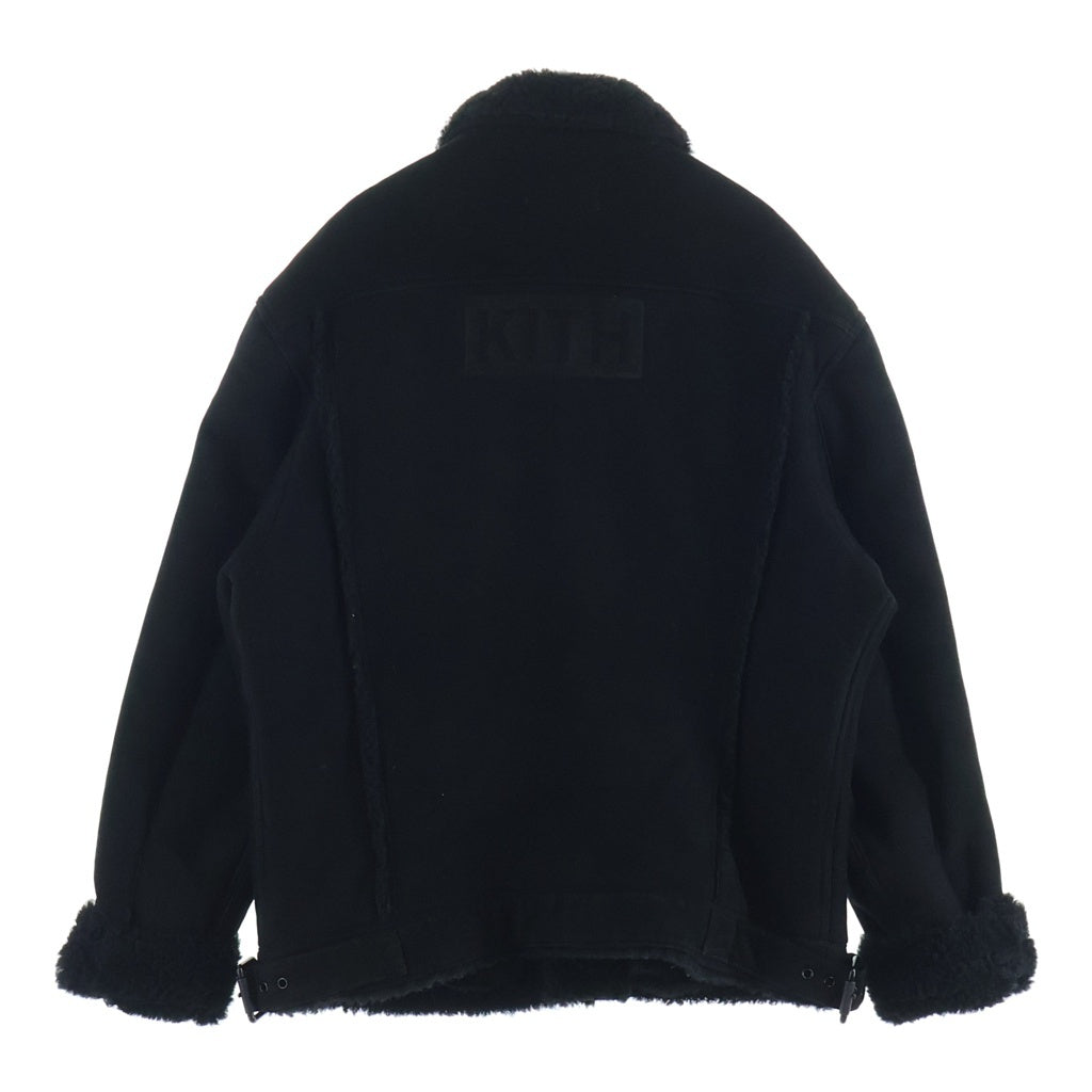 KITH(キス) ムートン トラッカージャケット ブラック