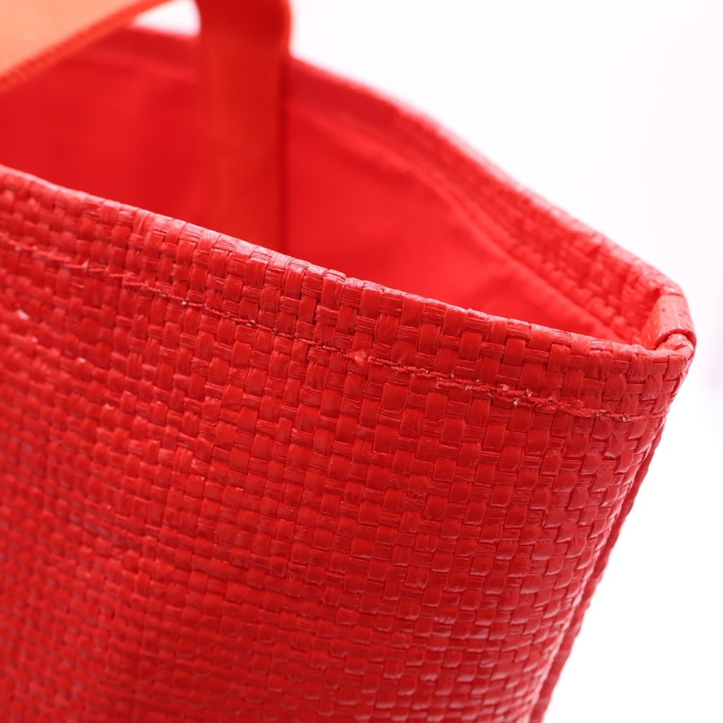 SUPREME(シュプリーム) 20SS Raffia Tote ラフィア トートバッグ ハンドバッグ レッド