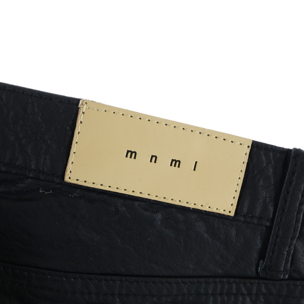 MNML(ミニマル) Leather Pants レザーパンツ ブラック