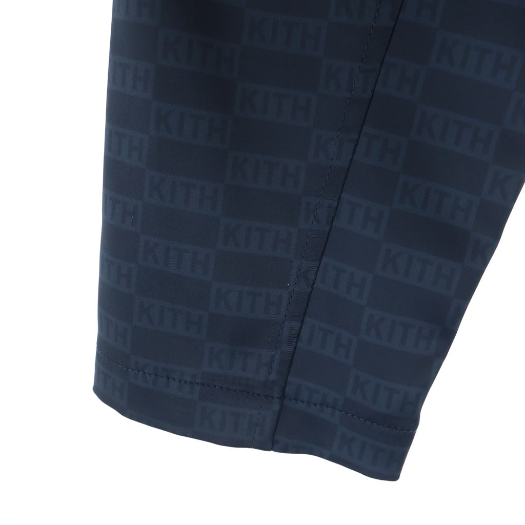 KITH(キス) 20AW ×MLB New York Yankees Sport GI Jacket ニューヨークヤンキース モノグラム 総柄 スポーツ ジャージ ジャケット ネイビー