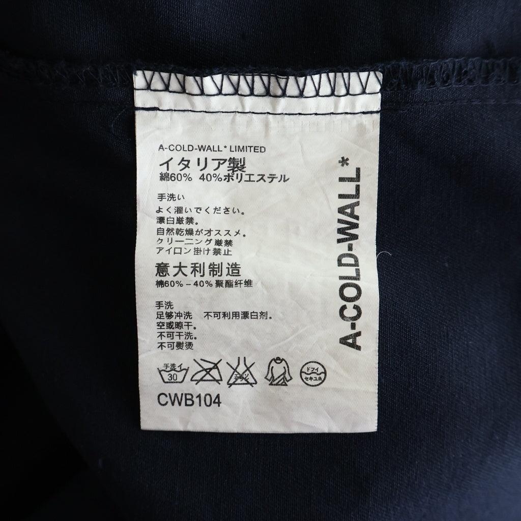 A-COLD-WALL(アコールドウォール) Work Shirt ペイント ワーク シャツジャケット ネイビー