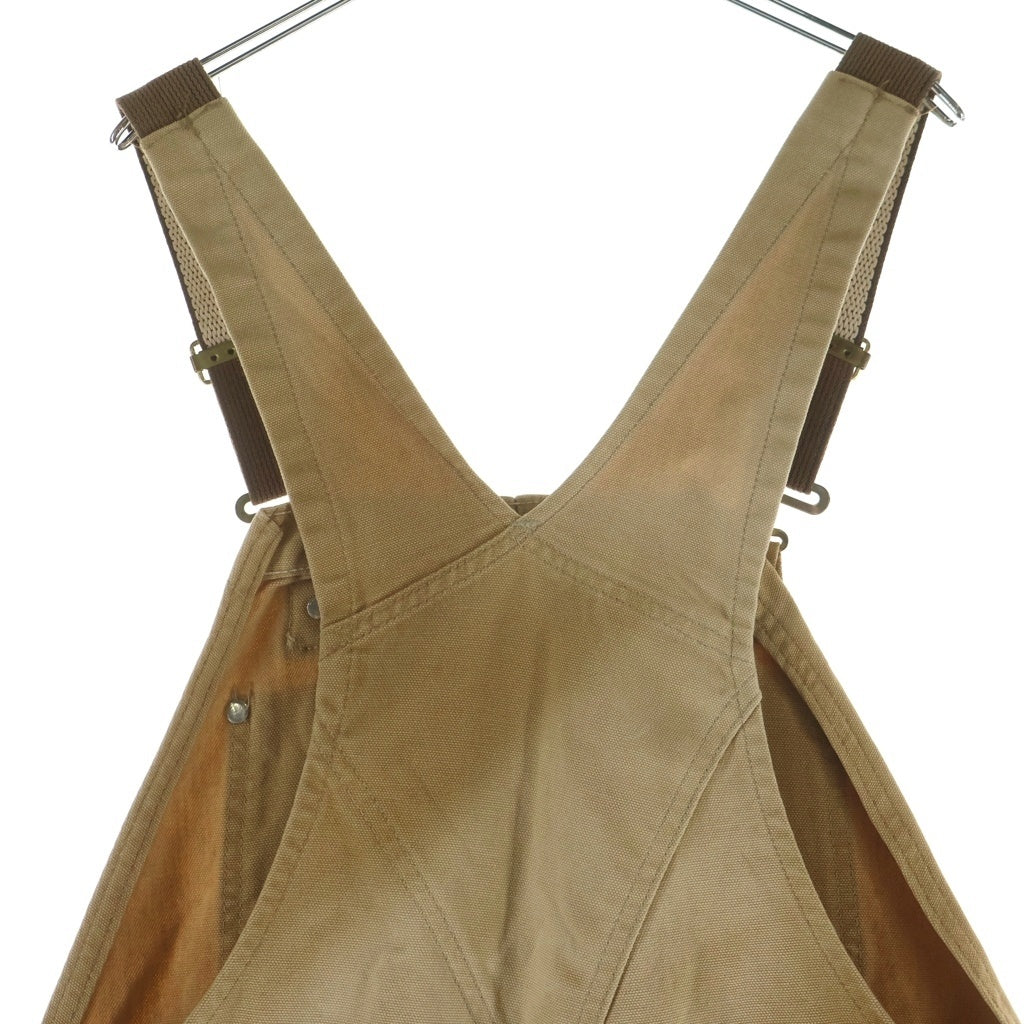 CARHARTT(カーハート) Duck Canvas Bib Overalls ダック地 キャンバス オーバーオール ダブルニー ツナギ ベージュ