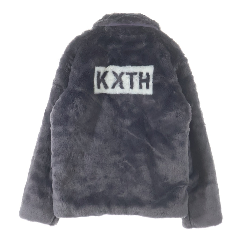 KITH(キス) 21AW Faux Fur Coaches Jacket ジップアップ ファー コーチジャケット グレー