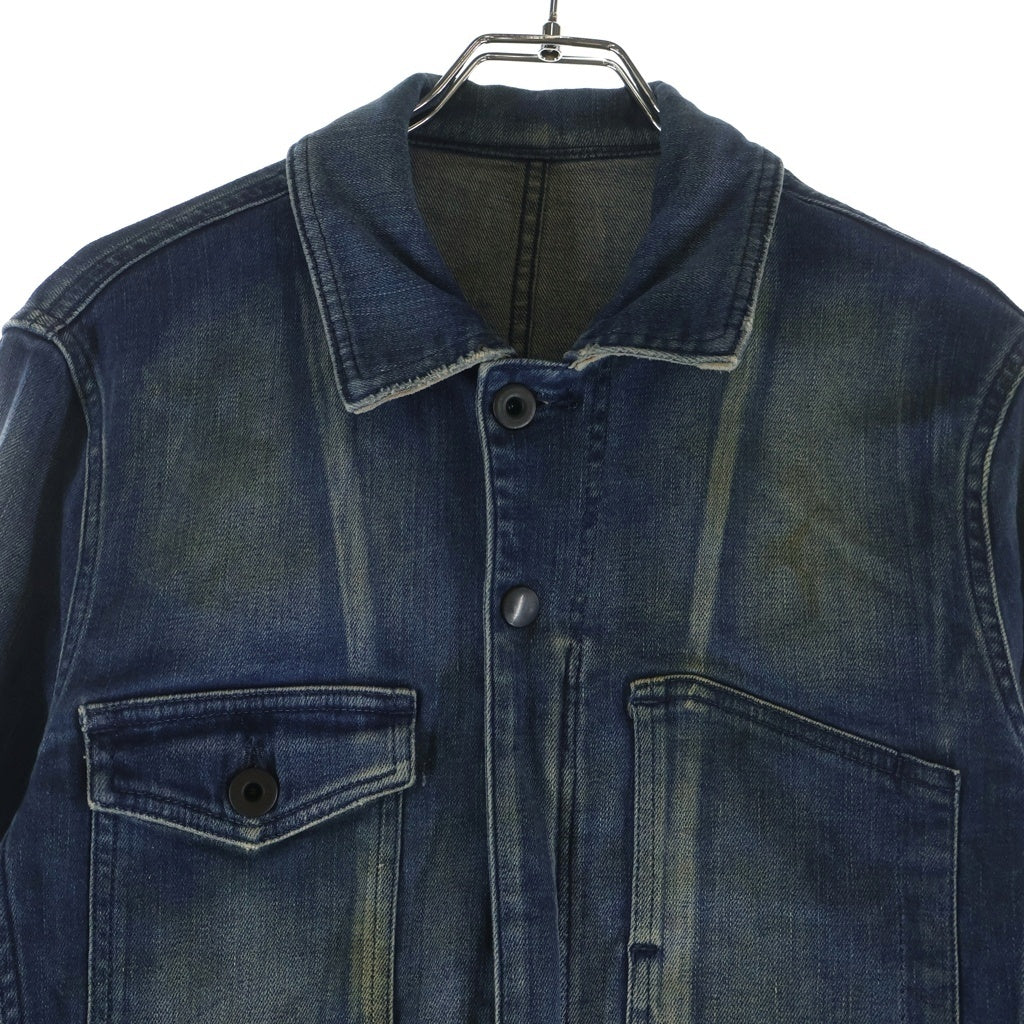 ISAMU KATAYAMA BACKLASH(イサムカタヤマバックラッシュ) 8.5oz ピッグスキン デニム オールインワン つなぎ インディゴ 1267-04