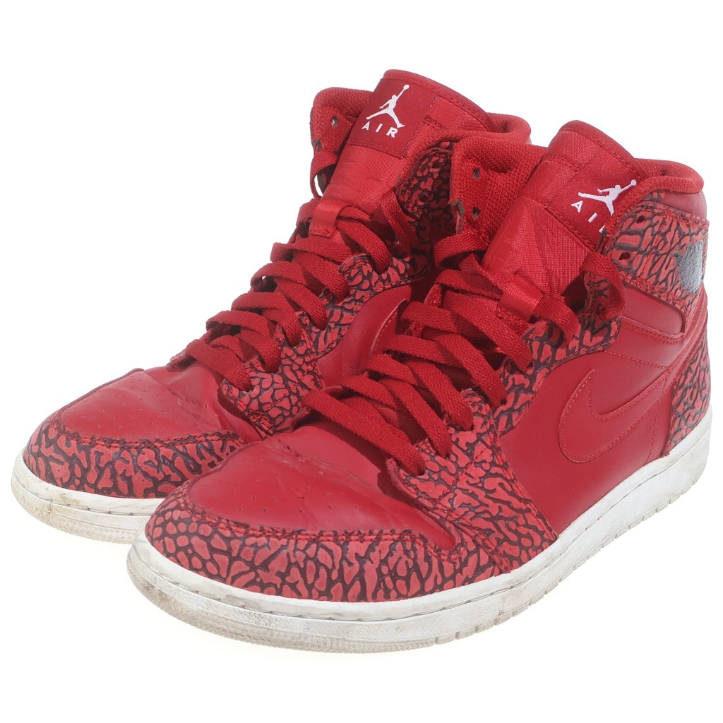 NIKE(ナイキ) AIR JORDAN 1 RETRO HIGH Red Elephant Print Safari 839115-600 エアジョーダン レトロ レッド ハイカットスニーカー レッド US10.5/28.5cm