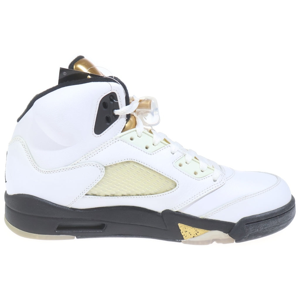 NIKE(ナイキ) 【観賞用2016年製】 AIR JORDAN 5 RETRO OLYMPIC エアジョーダン 5 レトロ オリンピックハイカットスニーカー ホワイト/ゴールド US10/28cm