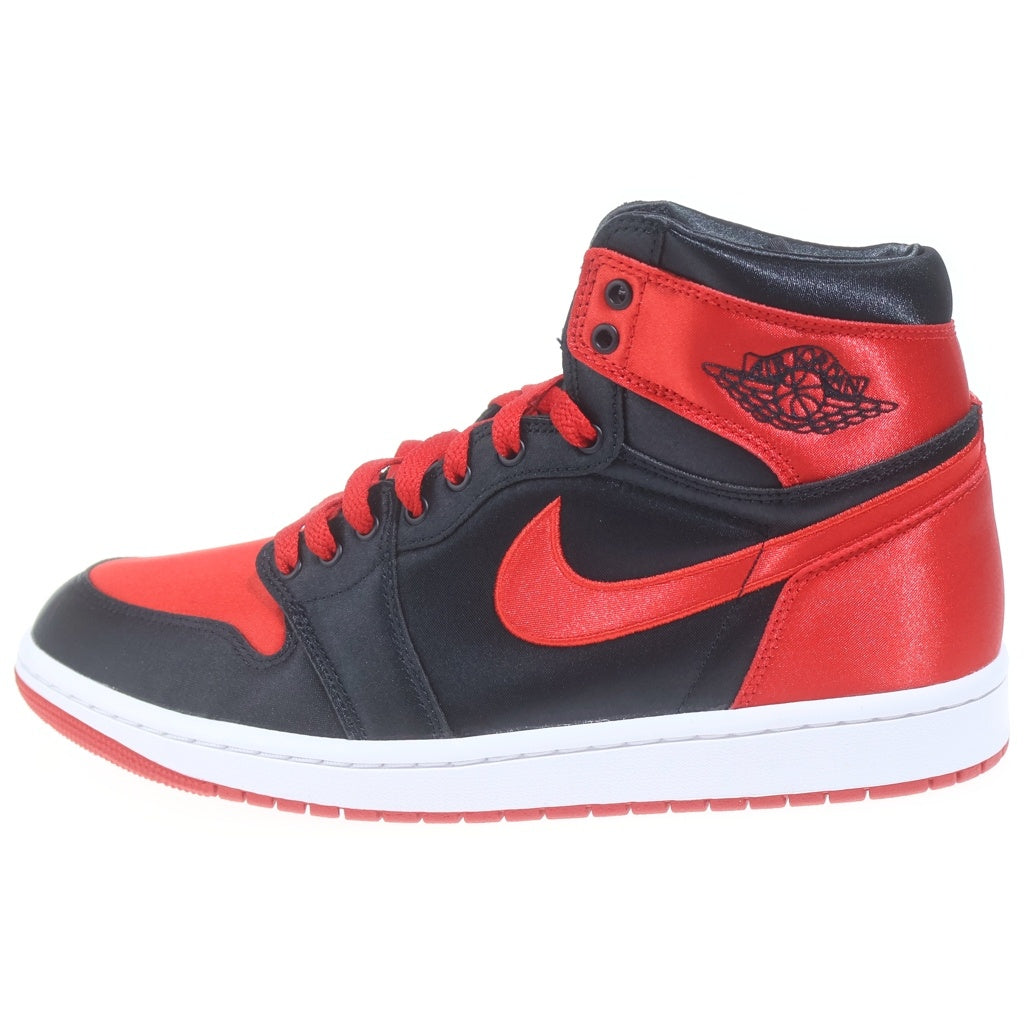 NIKE(ナイキ) WMNS AIR JORDAN 1 RETRO HIGH OG FD4810-061 ウィメンズ エア ジョーダン 1 レトロ サテンブレッド ハイカットスニーカー ブラック/レッド US11.5/28.5cm