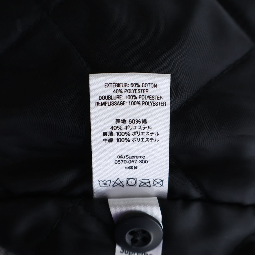 SUPREME(シュプリーム) 19SS Diamond Plate Work Jacket ダイヤモンド プレート ジップアップ ジャケット グレー