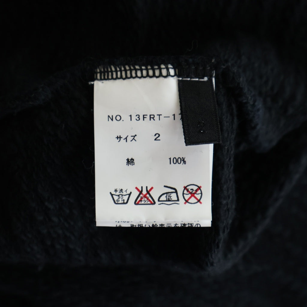 roar(ロアー) 17AW バックロゴプリント クルーネック スウェットトレーナー ブラック 13FRT-17A