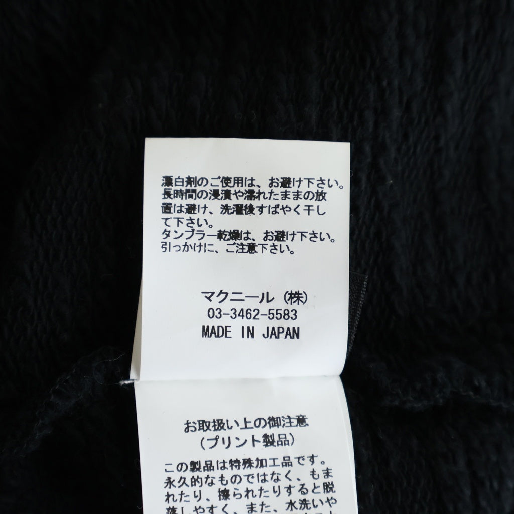 roar(ロアー) 17AW バックロゴプリント クルーネック スウェットトレーナー ブラック 13FRT-17A
